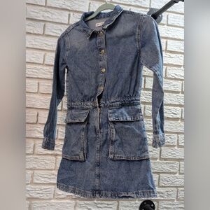 Zara Blue Denim Shirt Dress